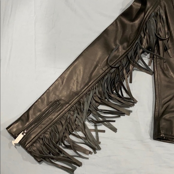 Victoria’s Secret Supermodel Fringe Leather Jacket - Picture 2 of 8